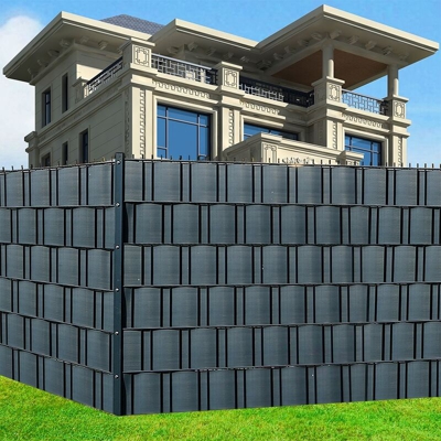 Melko striscia per la privacy in PVC rigido Antracite Recinzione a doppia barra di stuoia Recinzione pannello di recinzione Recinzione ??