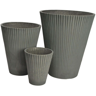 Vaso Per Piante Da Esterno Interno Di Design In Fibra Sintetica Resistente