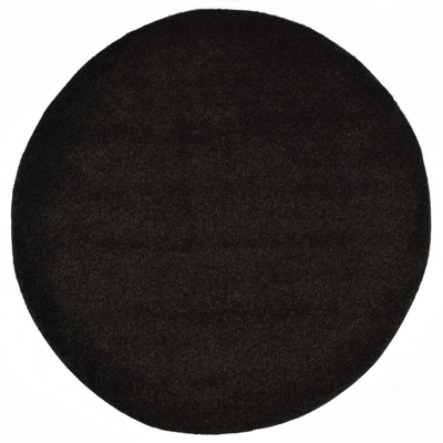 Tappeto Shaggy a Pelo Lungo 160 cm Nero - Nero - Youthup