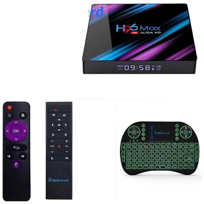 Android 9.0 Google Assistant 4k Dual Wifi Bt Netflix Lettore Multimediale Tv Set Top Box [ spina 4g 32g Mt12 I8 / Usa]