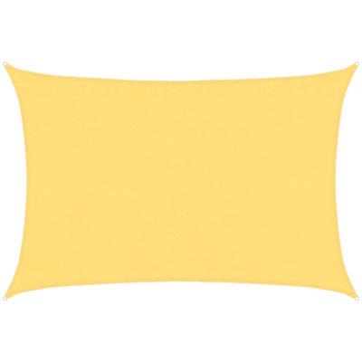 vidaXL Vela Parasole 160 g/m² Beige 3,5x4,5 m in HDPE - Beige