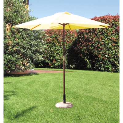 I Giardini Del Re - Koem ombrellone tondo struttura in legno e top beige in poliestere 250 cm da giardino esterno
