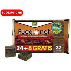 32 Pastiglie Cubetti Ecologici Per Accensione Di Fuoco E Carbonella (No Chimici) características