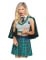 Costume deluxe sexy strega incantatrice verde per donna