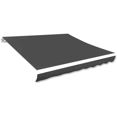 Asupermall - Tendone Parasole in Tela Antracite 300x250 cm