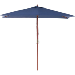 Ombrellone da giardino blu scuro 144 x 195 cm FLAMENCO características
