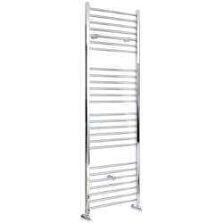 Hudson Reed Kent Scaldasalviette Piatto di Design Verticale - Termoarredo Bagno ad Acqua Calda - Acciaio Cromato - 600W - 1800 x 500mm en oferta