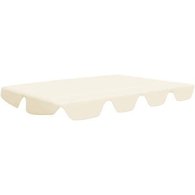 vidaXL Baldacchino per Dondolo Giardino 270 g/m² Crema 150/130x70/105 cm - crema