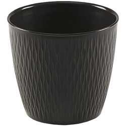 VASO TONDO 'LIBERTY' ø 20 x h.19 - grafite en oferta