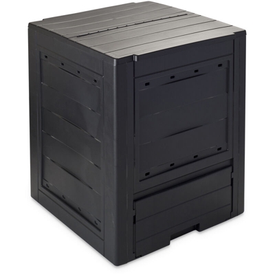 Composter Ambition da giardino, capacità 260L, in polipropilene, dim. cm 60x60x73h, Art. 651, colore Nero