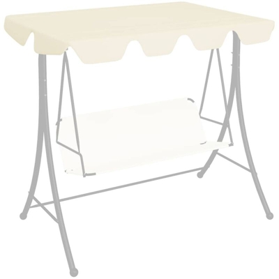 Baldacchino per Dondolo Giardino 270 g/m² Crema 226x186 cm - crema - Vidaxl
