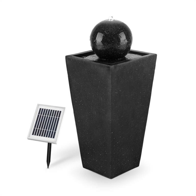 Königsbrunn Fontana Solare 200 l/h LED Ottica Basalto