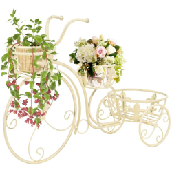 Asupermall - Piedistallo per Piante a Forma di Bici in Stile Vintage Metallo características