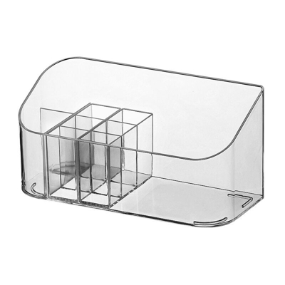 Organizer per trucco Scatola portaoggetti cosmetica Organizer da tavolo trasparente per rossetto, fondotinta, smalto per unghie, cosmetici, gioielli