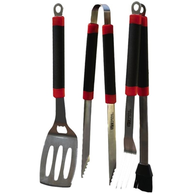 Habitat Et Jardin - Accessorio da barbecue Barbuc 2 -4 pezzi -Argento/nero