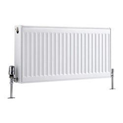 Hudson Reed Eco Radiatore Termoarredo a Piastra Type 22 - Termosifone Convettore Bianco - 1172W - 400 x 800mm - Riscaldamento ad Acqua Calda precio