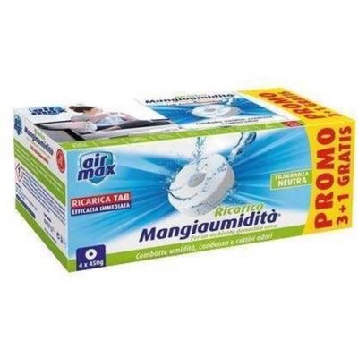 4 PZ Ricarica assorbiumidità assorbiumido gr450 TAB aero 360 inodore - Ariasana