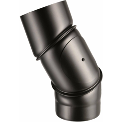 Curva a gomito orientabile con ispezione 0° a 90° per canna fumaria stufa a legna in acciaio da 2 mm -Ø 120 mm en oferta