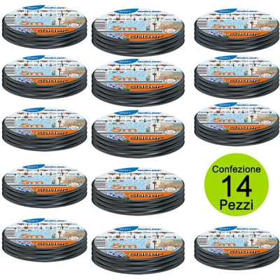 Multipack 14 pezzi tubi capillati da 1/4 metri 5 cad rainjet claber