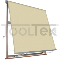 Tenda da Sole a Caduta Braccetti Avvolgibile Alluminio Balcone Milos Colore: Beige - Formato: 2.5 x 2.5 mt - Verdelook en oferta