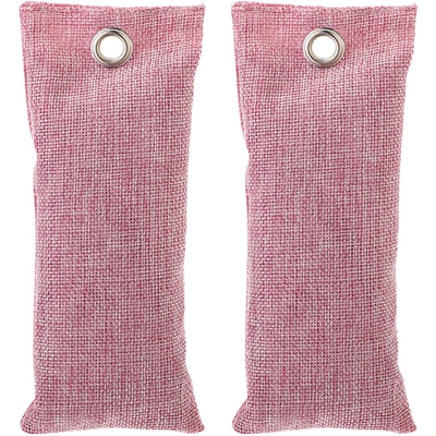 Confezione da 2 buste di carbone di bambu da 75 g per carbone attivo domestico Assorbitore di odori piu fresco Rimuovi muffa TVOC Umidita Purifica