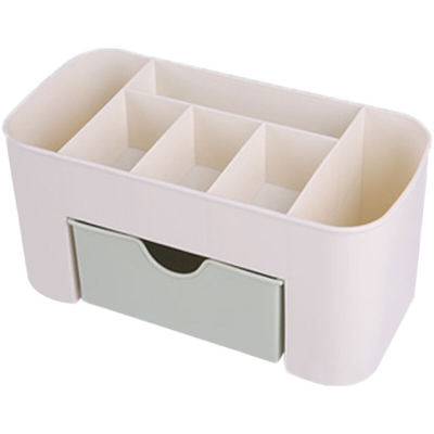 Scatola di immagazzinaggio cosmetica multifunzionale Uso domestico Desktop Candy Color Divisione di grande capacita Organizer per il trucco con