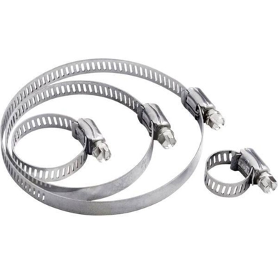 Fascetta stringitubo 1570041 Intervallo Ø fascio 79 fino a 92 mm vite esagonale a taglio Argento 1 pz. - Tru Components