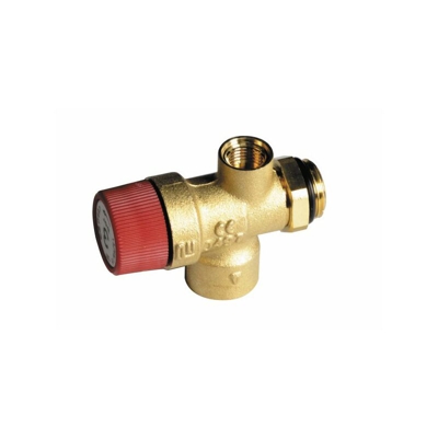 Valvola di sicurezza di 1/2 p + anello 3 bar : 61205012 - Cosmogas