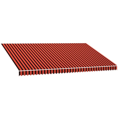 Tenda da Sole in Tela Arancione e Marrone 500x300 cm - Multicolore - Vidaxl