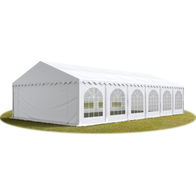 6x12 mTendone per feste PREMIUM PVC bianco 100% impermeabile Gazebo da giardino Tendone da esterno Tenda party