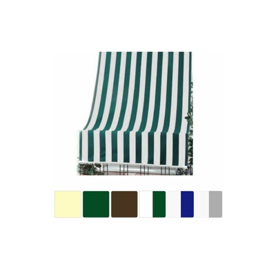 Tenda Da Sole In Tessuto Resistente Esterni Balcone Veranda Giardino 35100V Cm 140X250H Bianca/Grigio (35105)