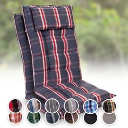 Sylt, Imbottitura, Schienale Alto, Sedia da Giardino, Poggiatesta, Poliestere, 50x120x9cm características