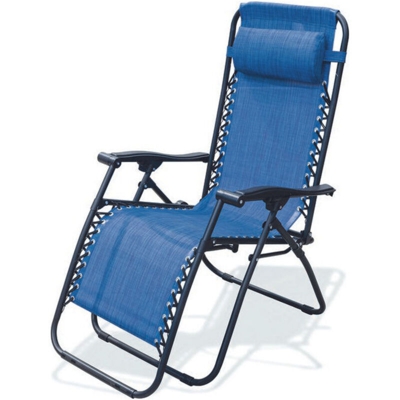 Gran Relax Rio Sedia Sdraio Blu In Texilene E Ferro