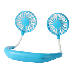 ZY-A1 Ventilatore da collo sospeso pigro senza luce, 3 livelli di potenza del vento (blu) en oferta