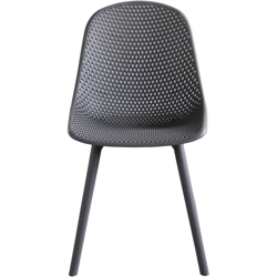 Sedia In Polipropilene Plastica Rigida Resistente Per Interno Sala Da Pranzo Soggiorno Salotto Ed Esterno Giardino Di Design Moderno Colore Taupe en oferta