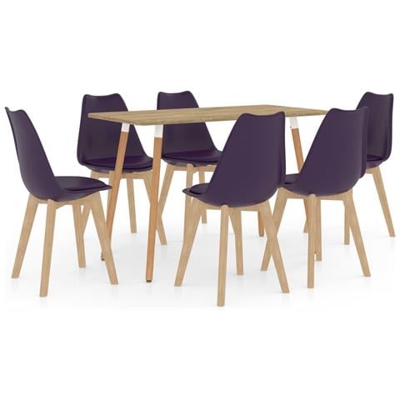 Set Da Pranzo 7 Pz Viola Scuro