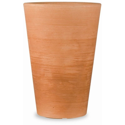 Vaso tondo in resina 'Lilium' 75 cm. Anticato