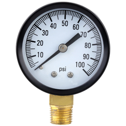 Manometro della pressione dell'acqua della pompa del pozzo del diametro di 100PSI 0-100psi 50 precio