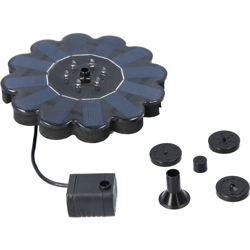 Pompa per fontana ad energia solare, pannello per fontana d'acqua da esterno sommergibile Fontana da bagno per uccelli solare con luce colorata per precio