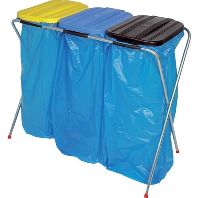 FP - Rifiuti Collettori 3X70 Stat.M.Avec Farb Il Coperchio.