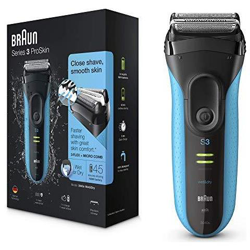 Series 3 Proskin 3040s Rasoio Elettrico Wet And Dry Rasoio Elettrico Per Gli Uomini Con Pop Up Precision Trimmer Ricaricabile E Cordless Rasoio Nero Blu en oferta