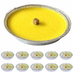 Set 10 Candele alla Citronella Antizanzare In vaso Alluminio Fiaccola 11cm características