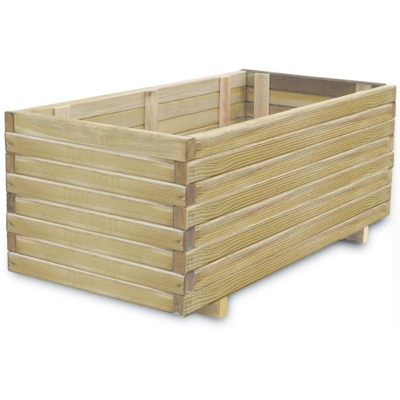 Letto Rialzato 100x50x40 cm in Legno Rettangolare