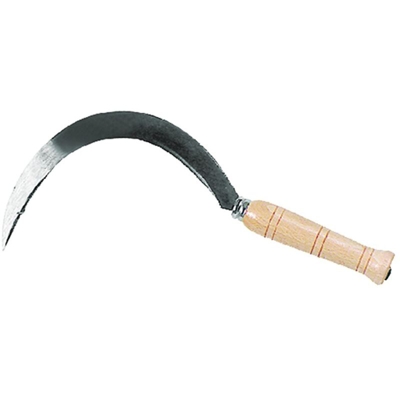 Falciola dentata per cereali '2501' in acciaio forgiato a mano 'Made in Italy' -N.2 35.5 cm x 2.2 cm