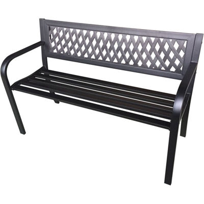 PANCHINA 'BORGARINO' cm. 119 x 50 x h.75 - nera