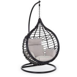 Bizzotto - Poltrona Sospesa Dondolo modello Torres Cuscini Inclusi colore Nero POLTRONA SOSPESA C-C TORRES NERA | PZ precio