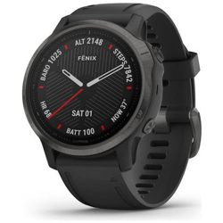 Sportwatch Fenix 6S Sapphire 42mm Display 1.2'' 32GB Bluetooth GPS Cardiofrequenzimetro Grigio Carbonio e Nero en oferta