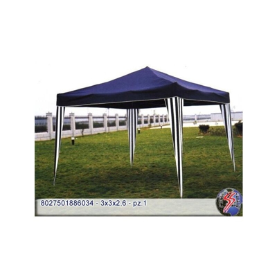 Gazebo richiudibile 3x3 mt blù