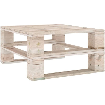 Tavolo da Giardino in Pallet in Legno di Pino Impregnato - Marrone - Vidaxl