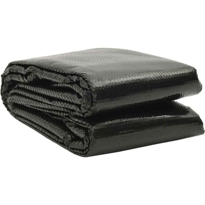 vidaXL Copertura per Piscina Nera 260x160cm PE - Nero